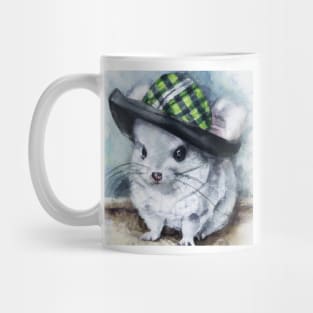 cute chinchilla wearing a hat 1 Mug